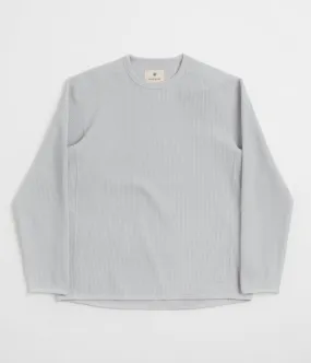 Snow Peak Dry Waffle Long Sleeve T-Shirt - Light Grey
