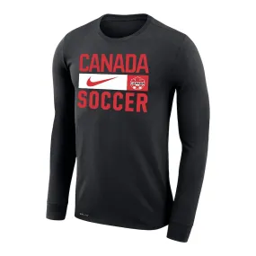 Soccer Men's Nike Black Legend Performance Long Sleeve T-Shirt