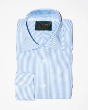 Stock Lt.Blue & White Bengal Stripe Dress Shirt