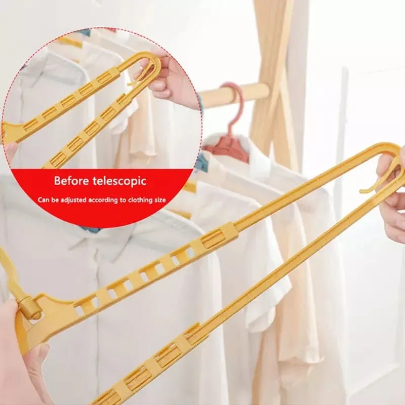 Stretchable Clothes Hanging Hanger, Multifunction Plastic Clothes Hanger, Adjustable Clothes Hanger Closet Organizer
