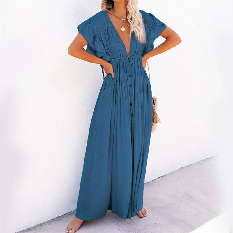 Sun Protection Beach Long Skirt