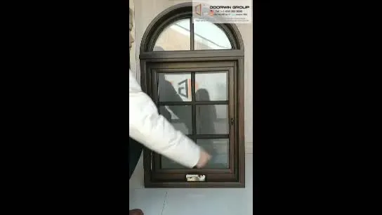 Super September Purchasing solid wood crank open window arch window design by Doorwin on Alibaba