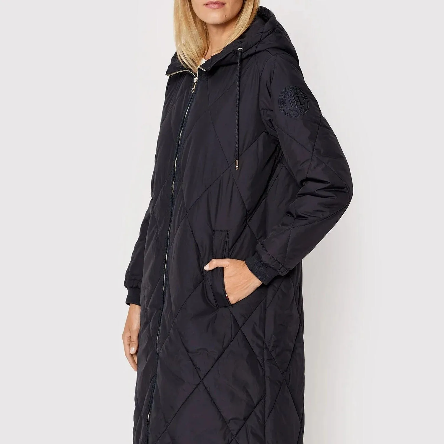 Tommy Hilfiger Diamond-Quilted Sorona® Coat Navy