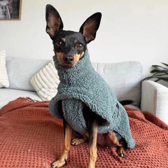 Turtleneck Dog Coat | Caramel Frappe