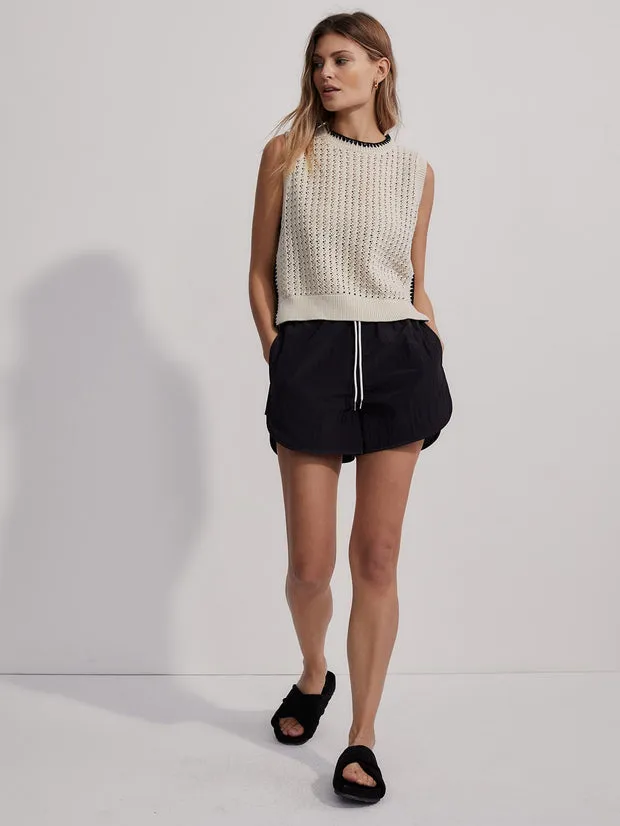 VARLEY DELANEY KNIT VEST - BIRCH
