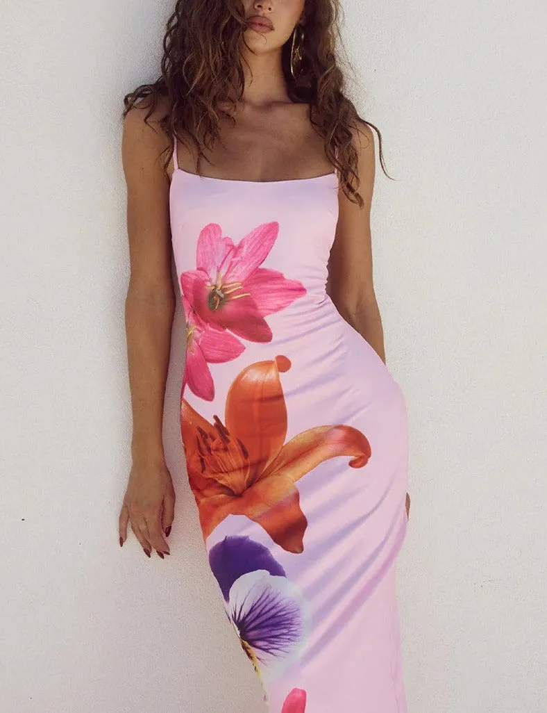 Vvsha Gracen Large Floral Maxi Dress