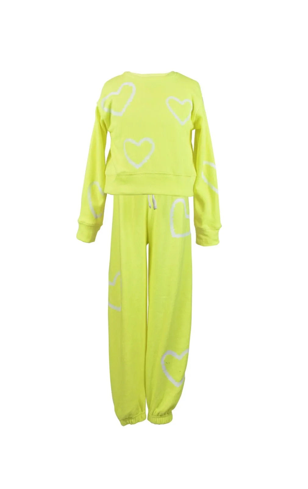 *White Heart Tie Dye Sweatpant*