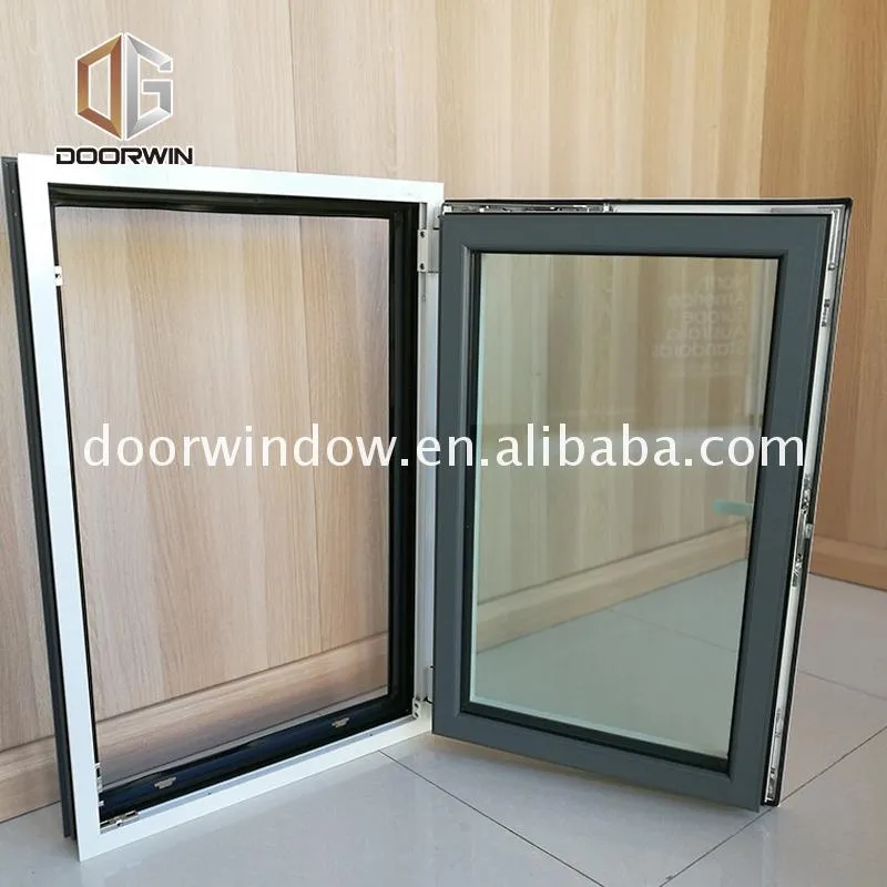 White powder coating thermal break aluminium casement windows and doorsby Doorwin on Alibaba
