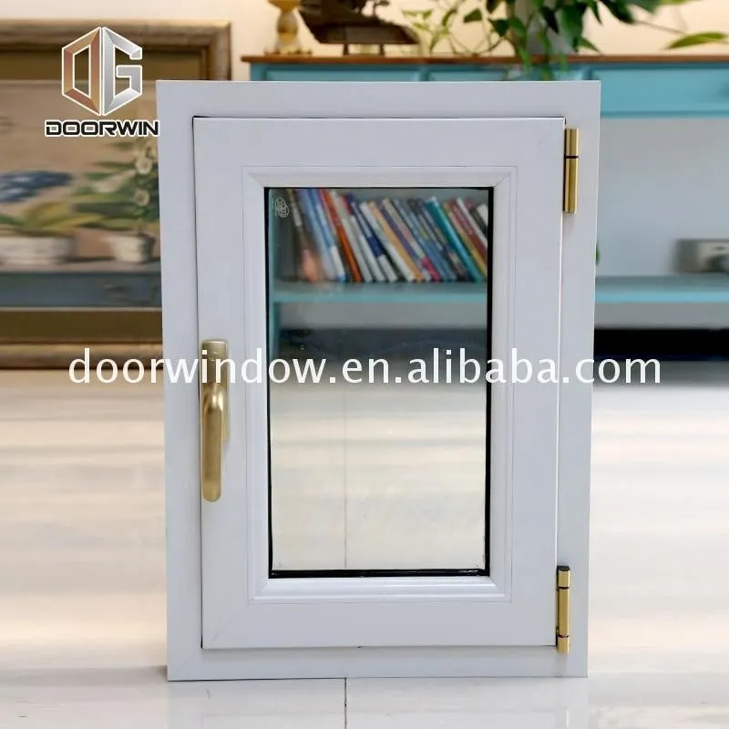 White powder coating thermal break aluminium casement windows and doorsby Doorwin on Alibaba