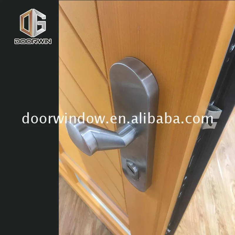 Wholesale home entry doors grey aluminium full view door