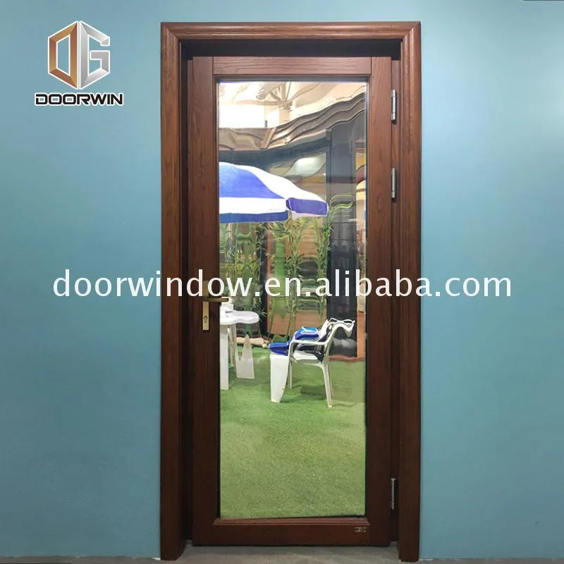 Wholesale home entry doors grey aluminium full view door