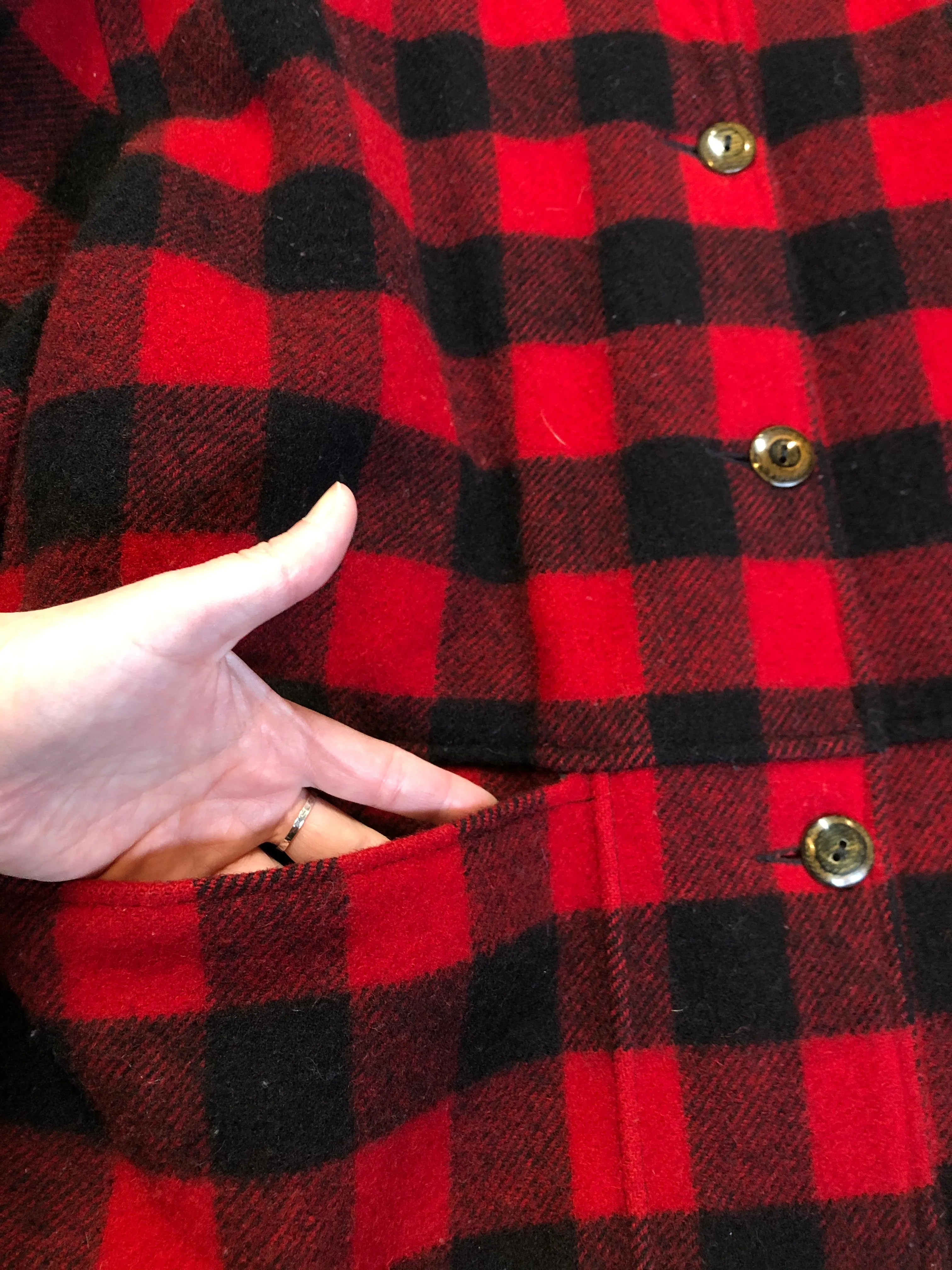 Woolrich Vintage Buffalo Plaid Wool Jacket. Made in USA
