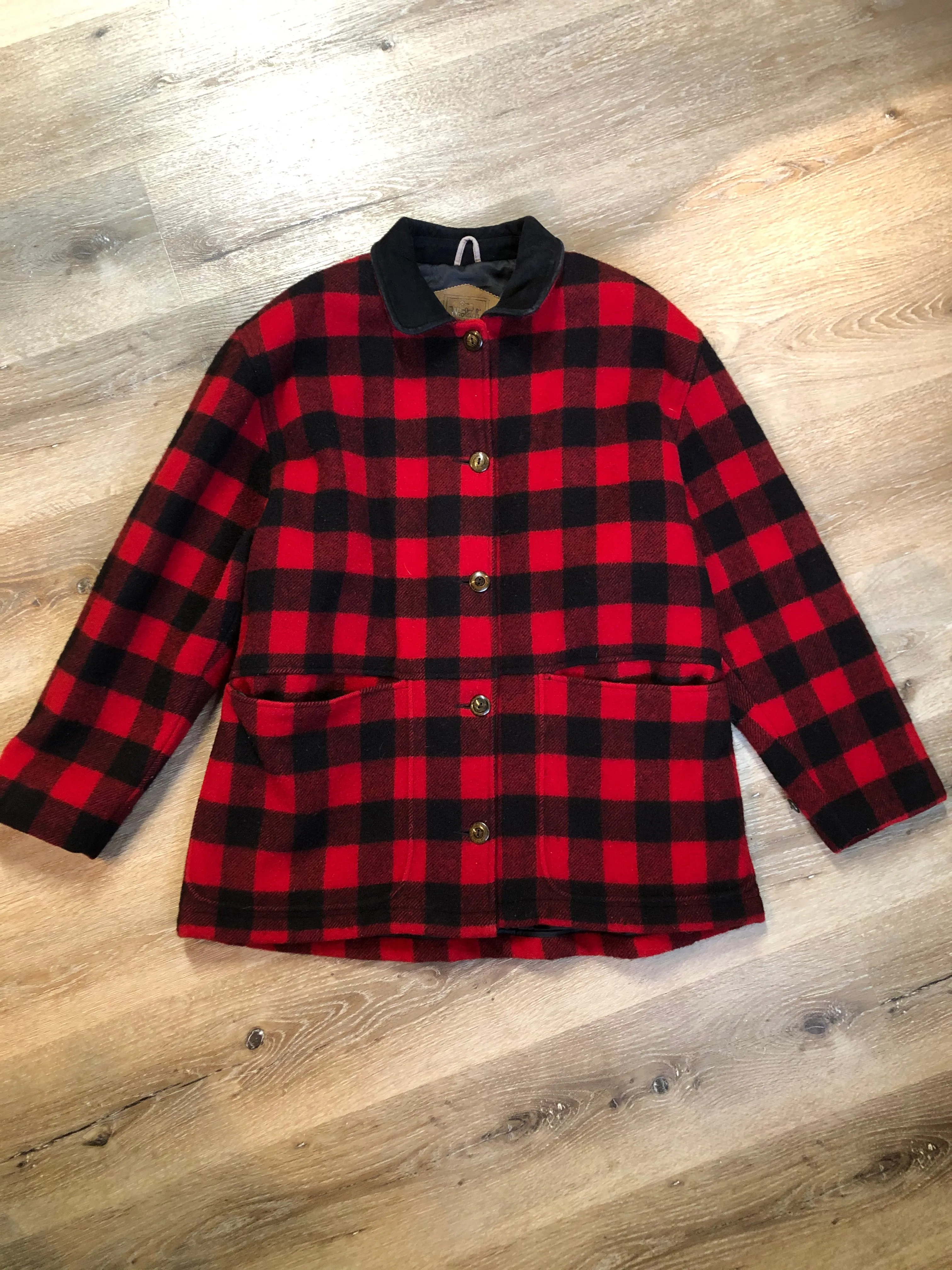 Woolrich Vintage Buffalo Plaid Wool Jacket. Made in USA