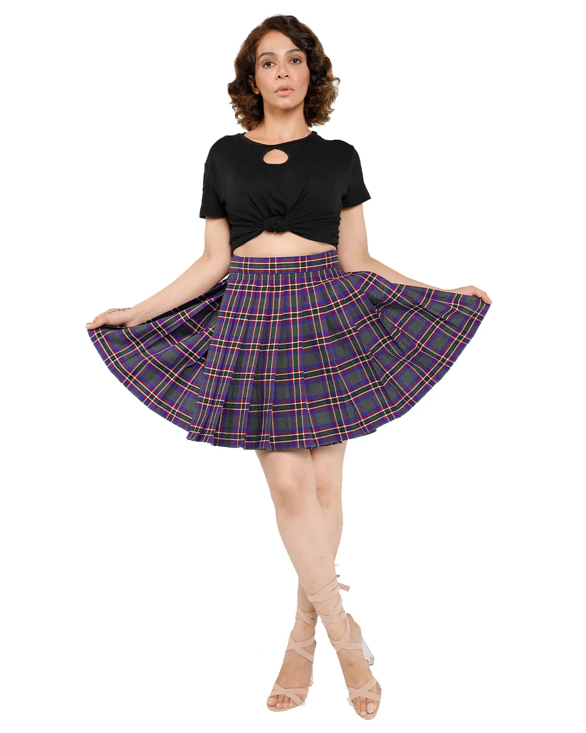 Wrap-Around pleated Skirt