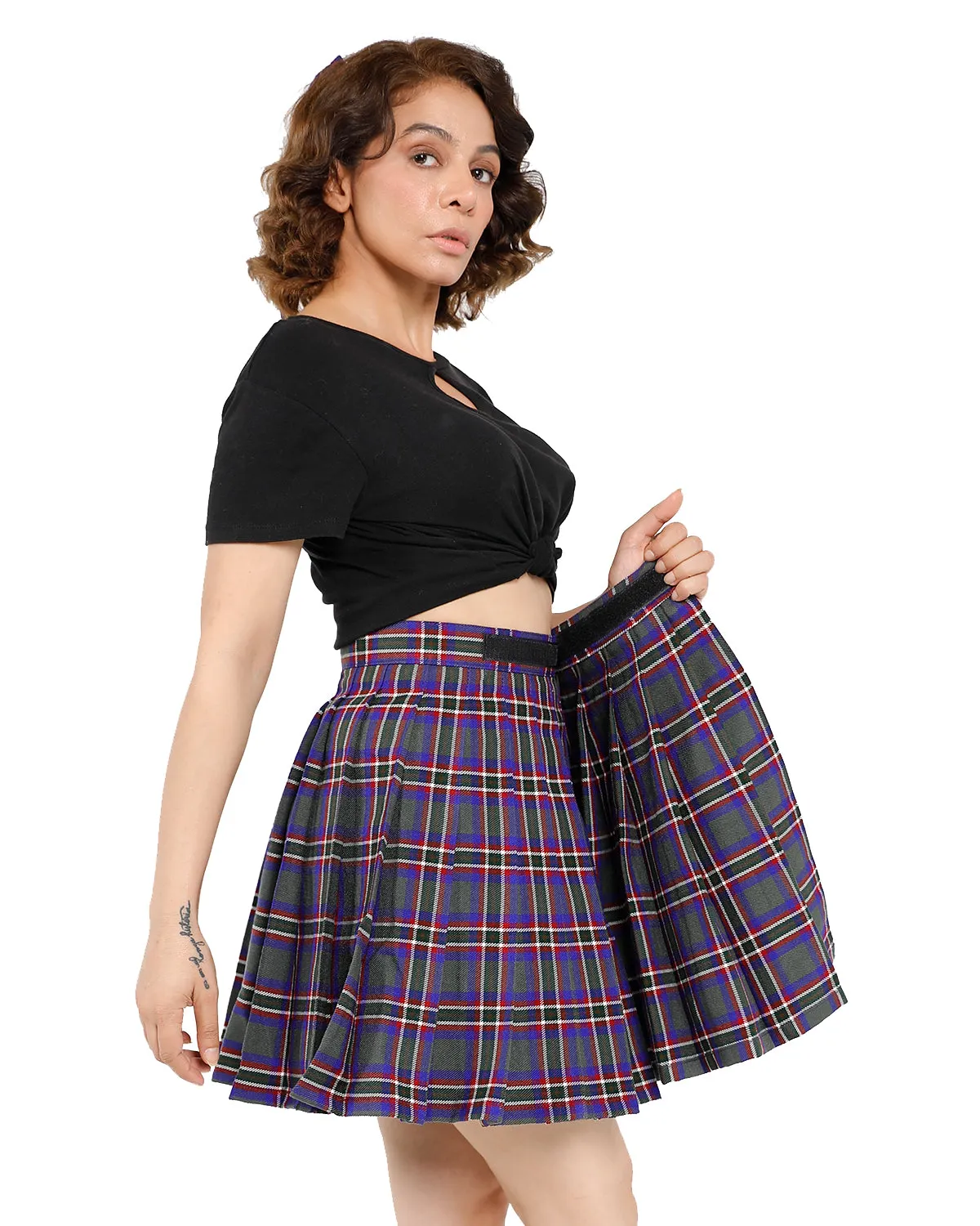 Wrap-Around pleated Skirt