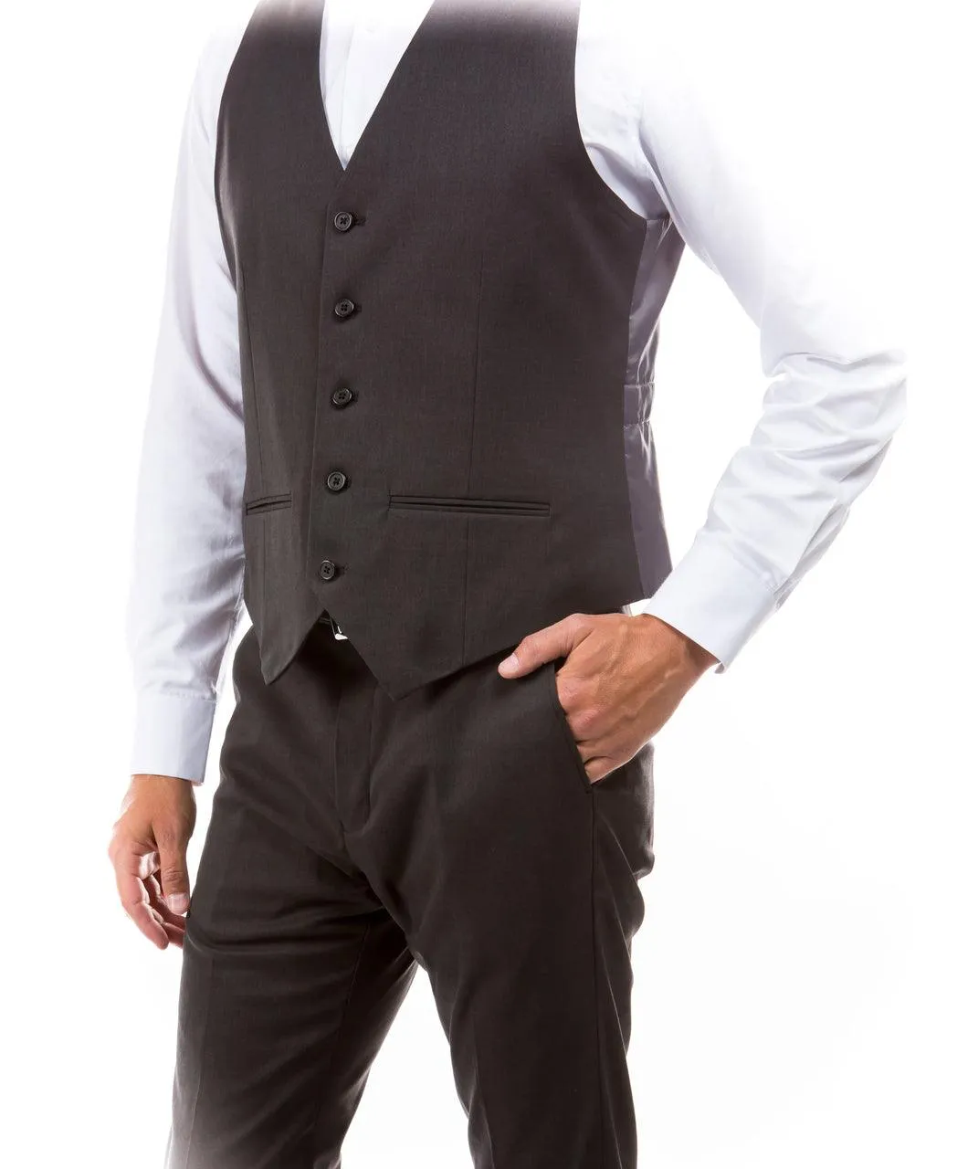 Zegarie Slim Fit Suit Separates Vest, Gunpowder Grey